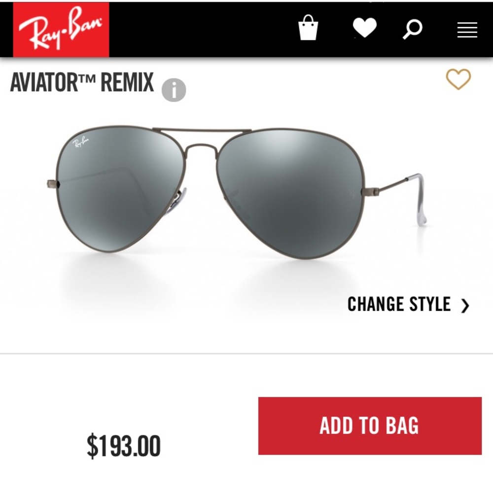 ✨ Authentic Ray-Ban Mirror Coated Aviator ✨